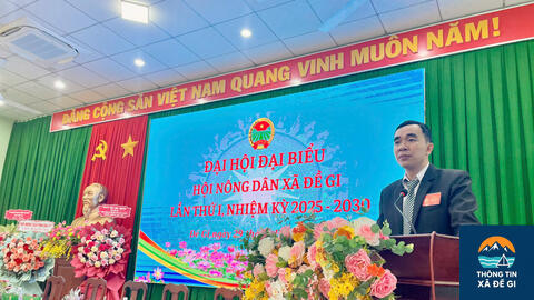 Đại hội Đại biểu Hội Nông dân xã Đề Gi lần thứ I, nhiệm kỳ 2025 - 2030: Phát huy vai trò chủ thể của nông dân trong xây dựng quê hương giàu đẹp, văn minh